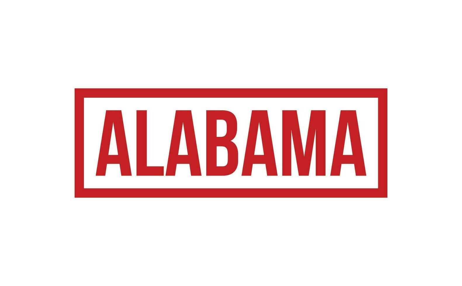 Alabama rubber postzegel zegel vector