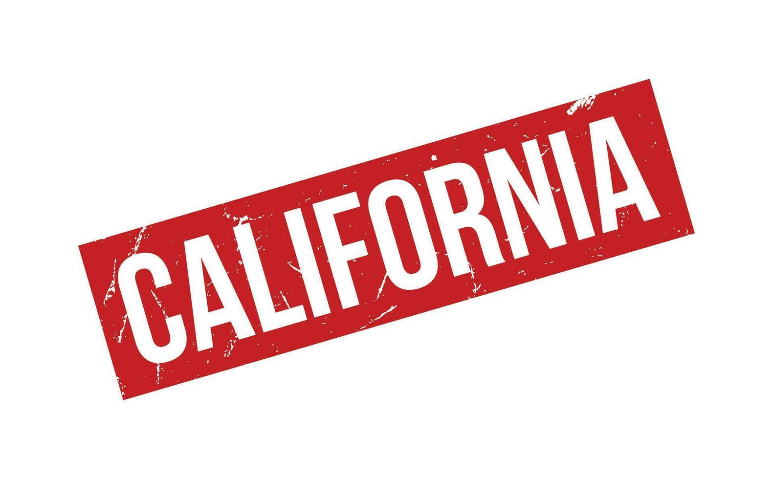 Californië rubber postzegel zegel vector
