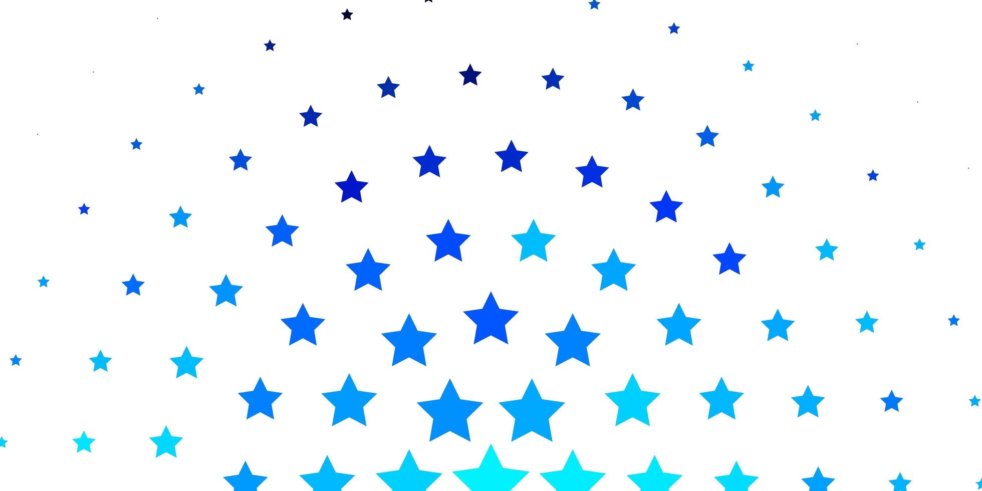 lichtblauwe vectortextuur met mooie sterren kleurrijke illustratie met het abstracte patroon van gradiëntsterren voor websites bestemmingspagina's vector