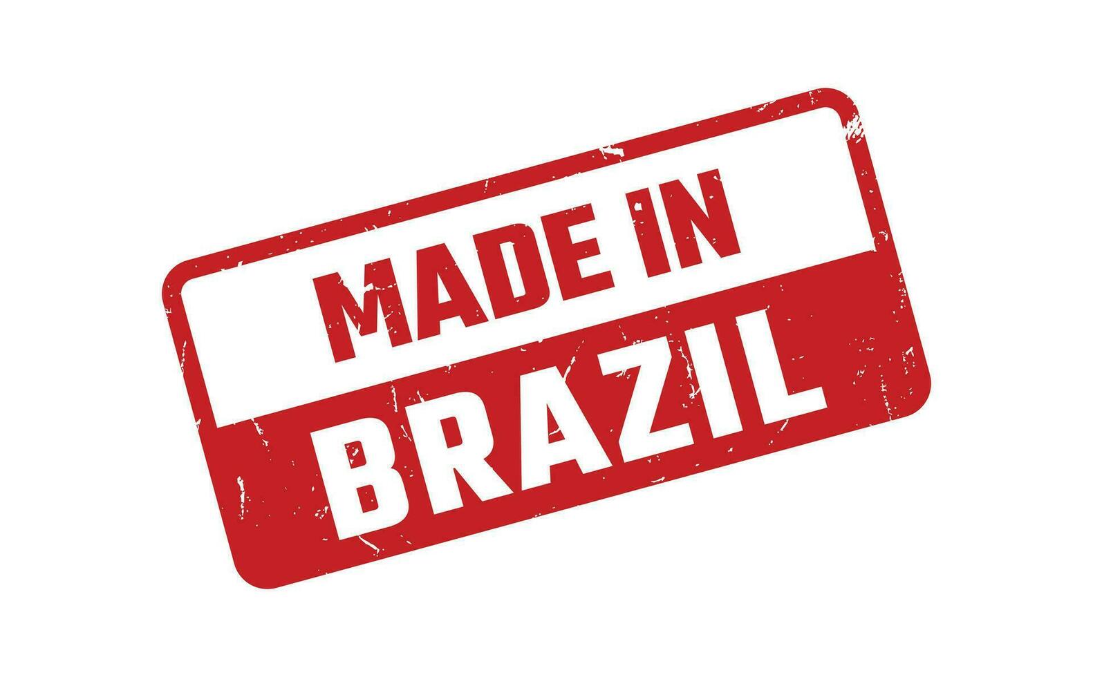 gemaakt in Brazilië rubber postzegel vector