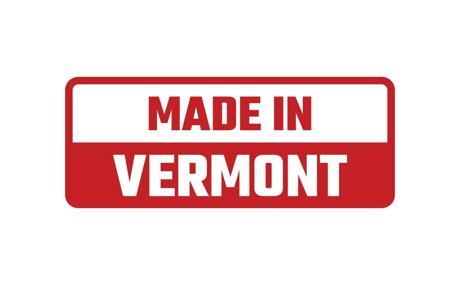 gemaakt in Vermont rubber postzegel vector