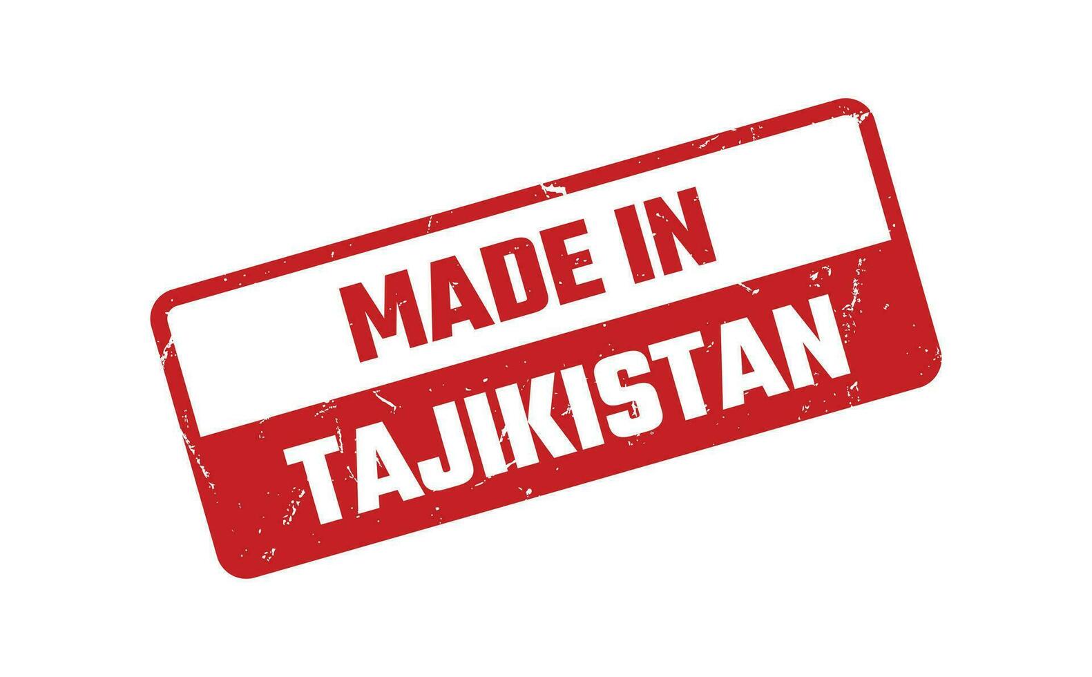 gemaakt in Tadzjikistan rubber postzegel vector