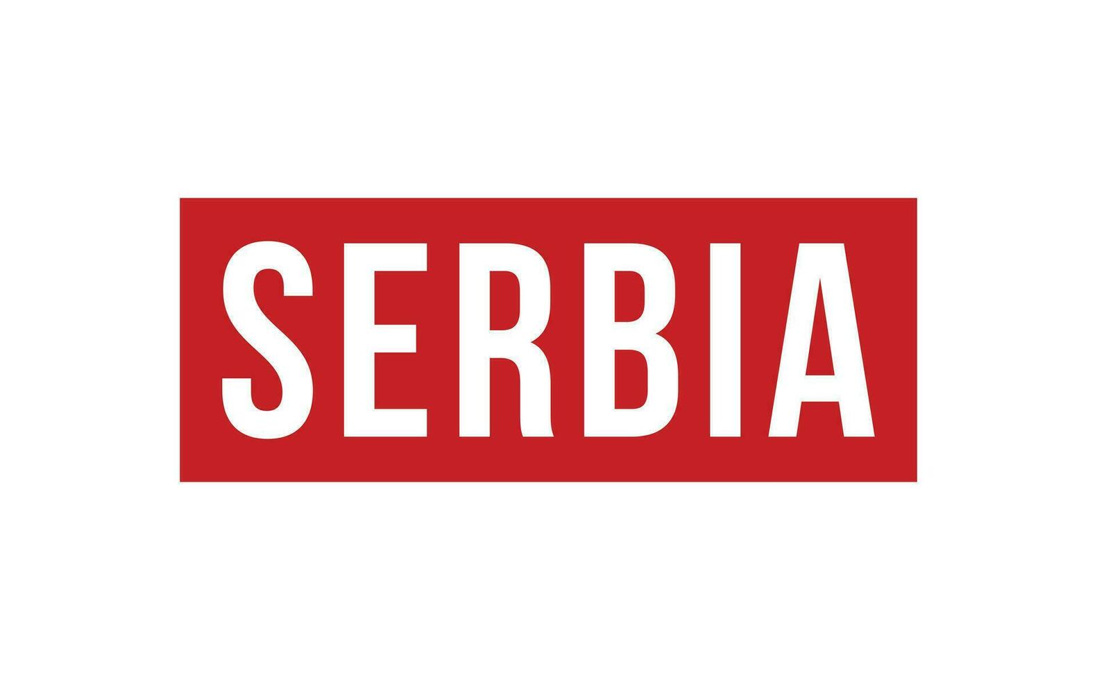 Servië rubber postzegel zegel vector