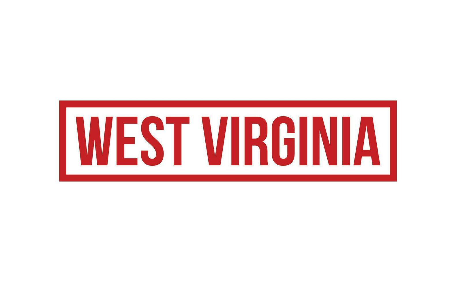 west Virginia rubber postzegel zegel vector