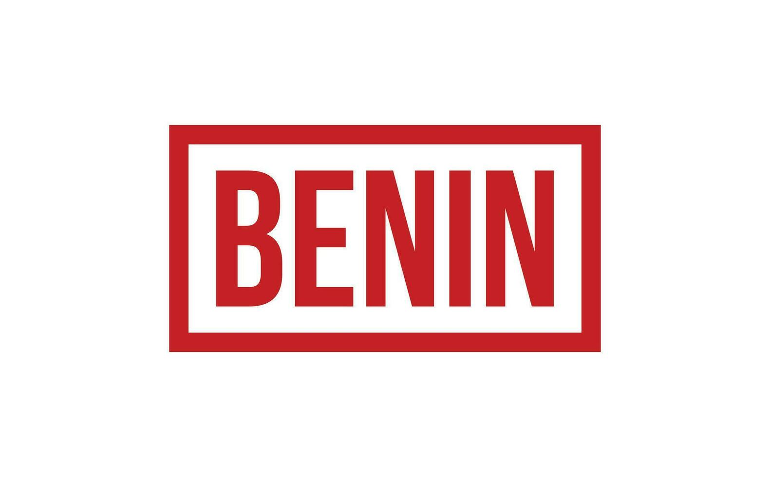 Benin rubber postzegel zegel vector