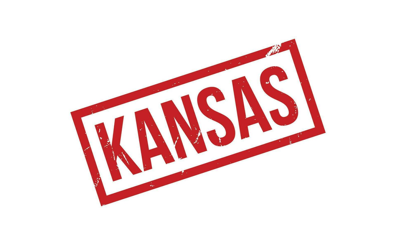 Kansas rubber postzegel zegel vector