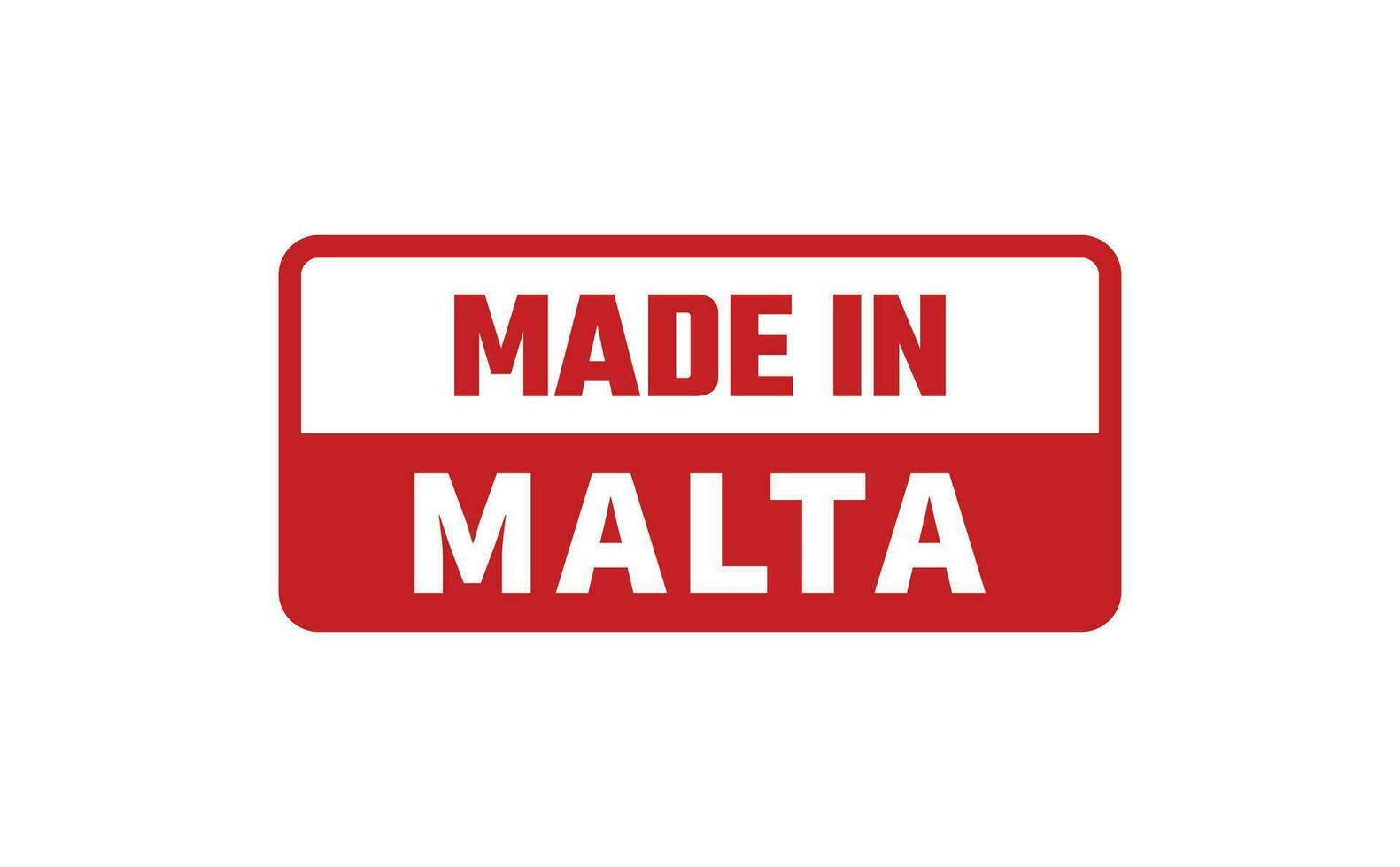 gemaakt in Malta rubber postzegel vector