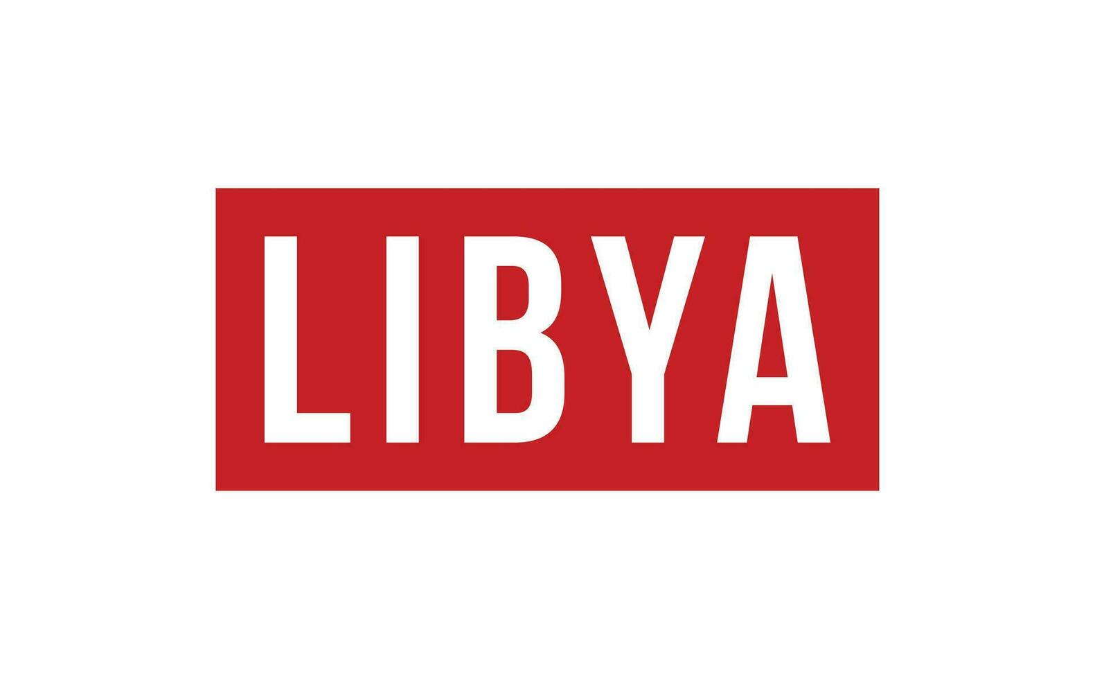 Libië rubber postzegel zegel vector