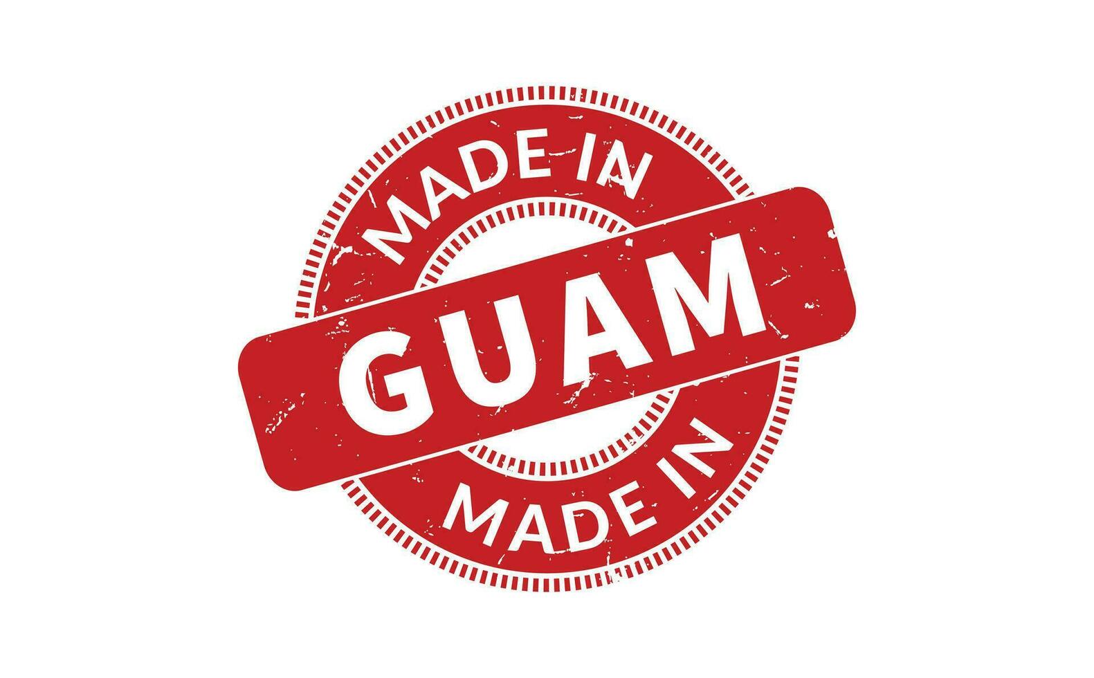 gemaakt in guam rubber postzegel vector