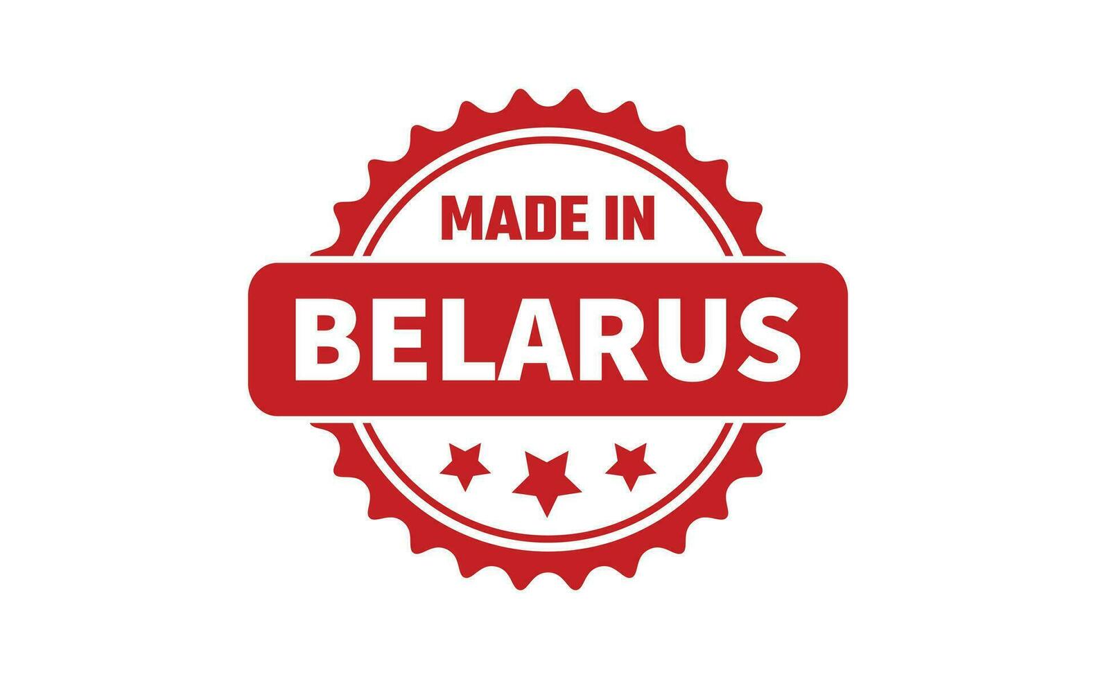 gemaakt in Wit-Rusland rubber postzegel vector