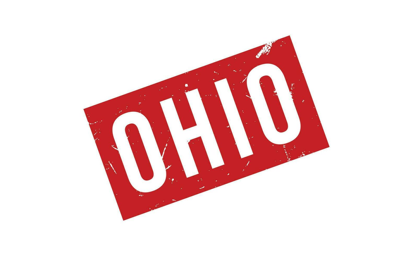Ohio rubber postzegel zegel vector