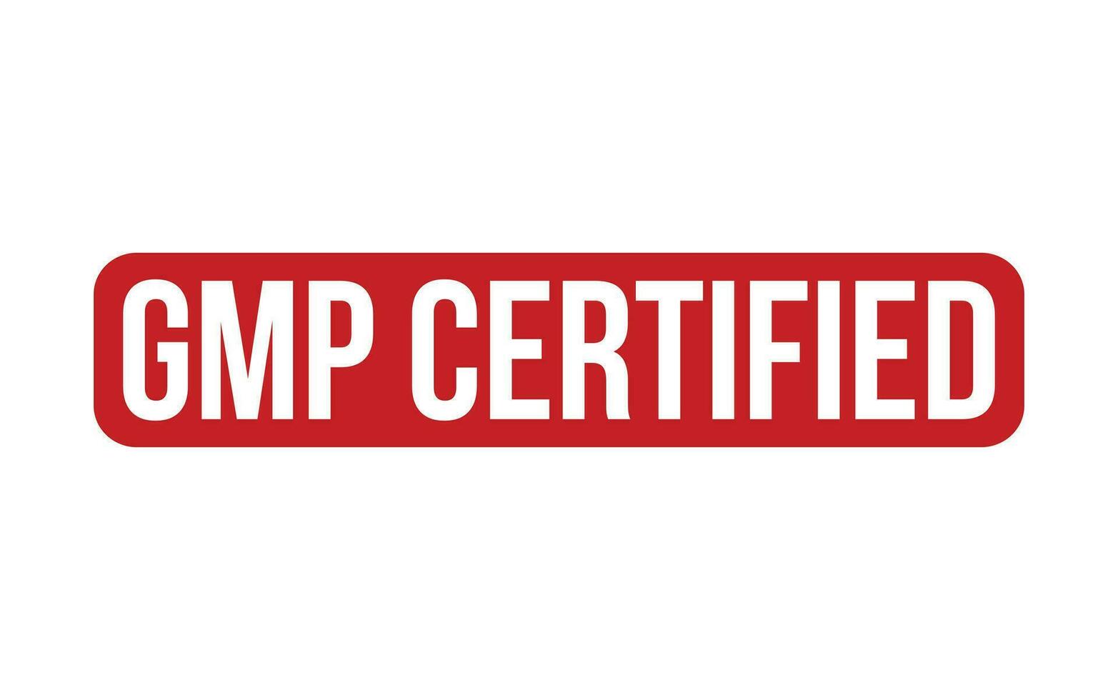 gmp gecertificeerd rubber postzegel zegel vector