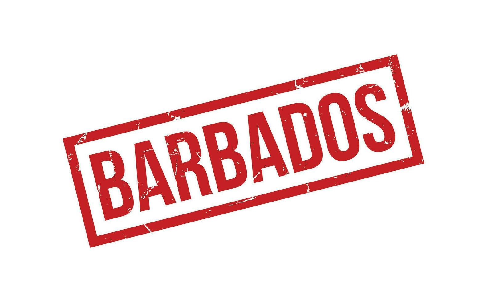 Barbados rubber postzegel zegel vector