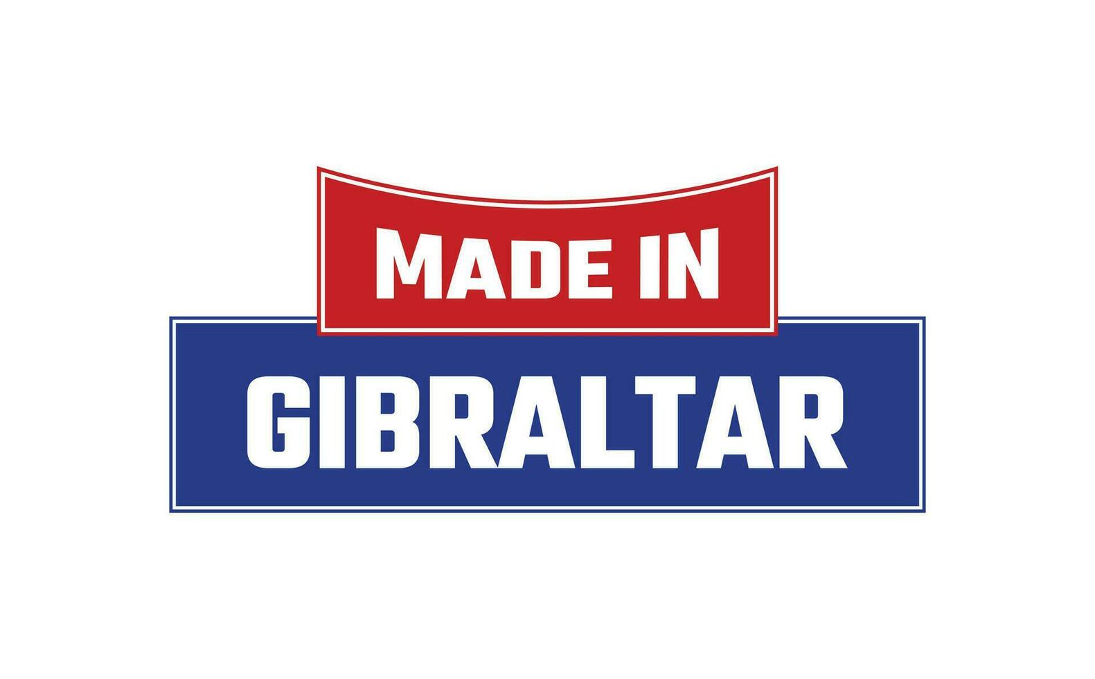 gemaakt in Gibraltar zegel vector