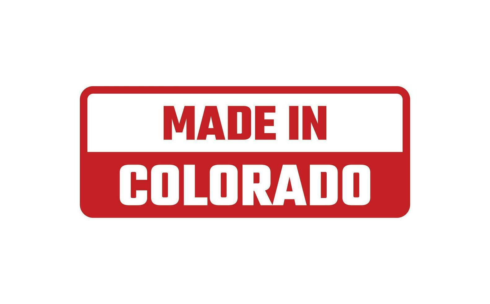 gemaakt in Colorado rubber postzegel vector
