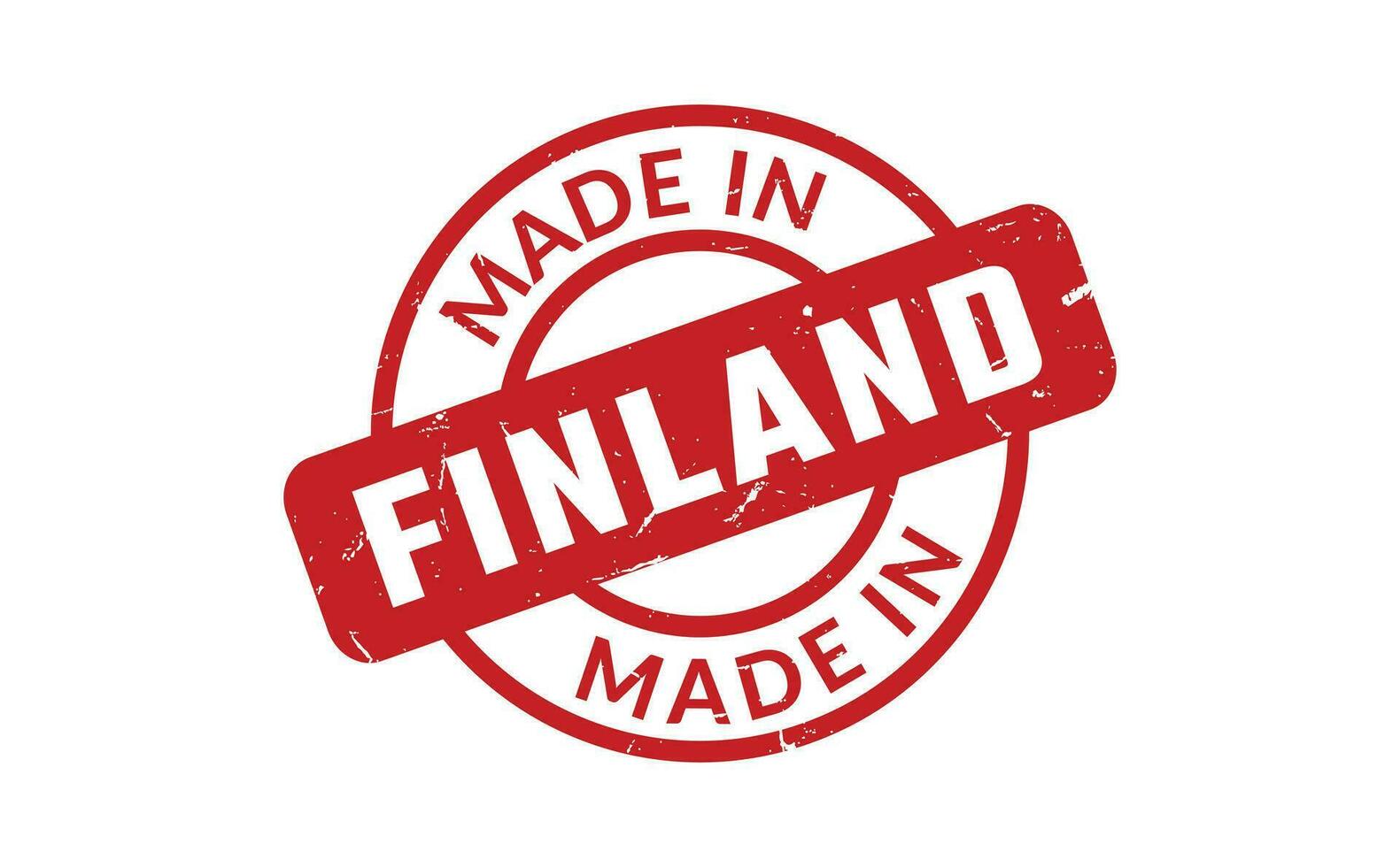 gemaakt in Finland rubber postzegel vector