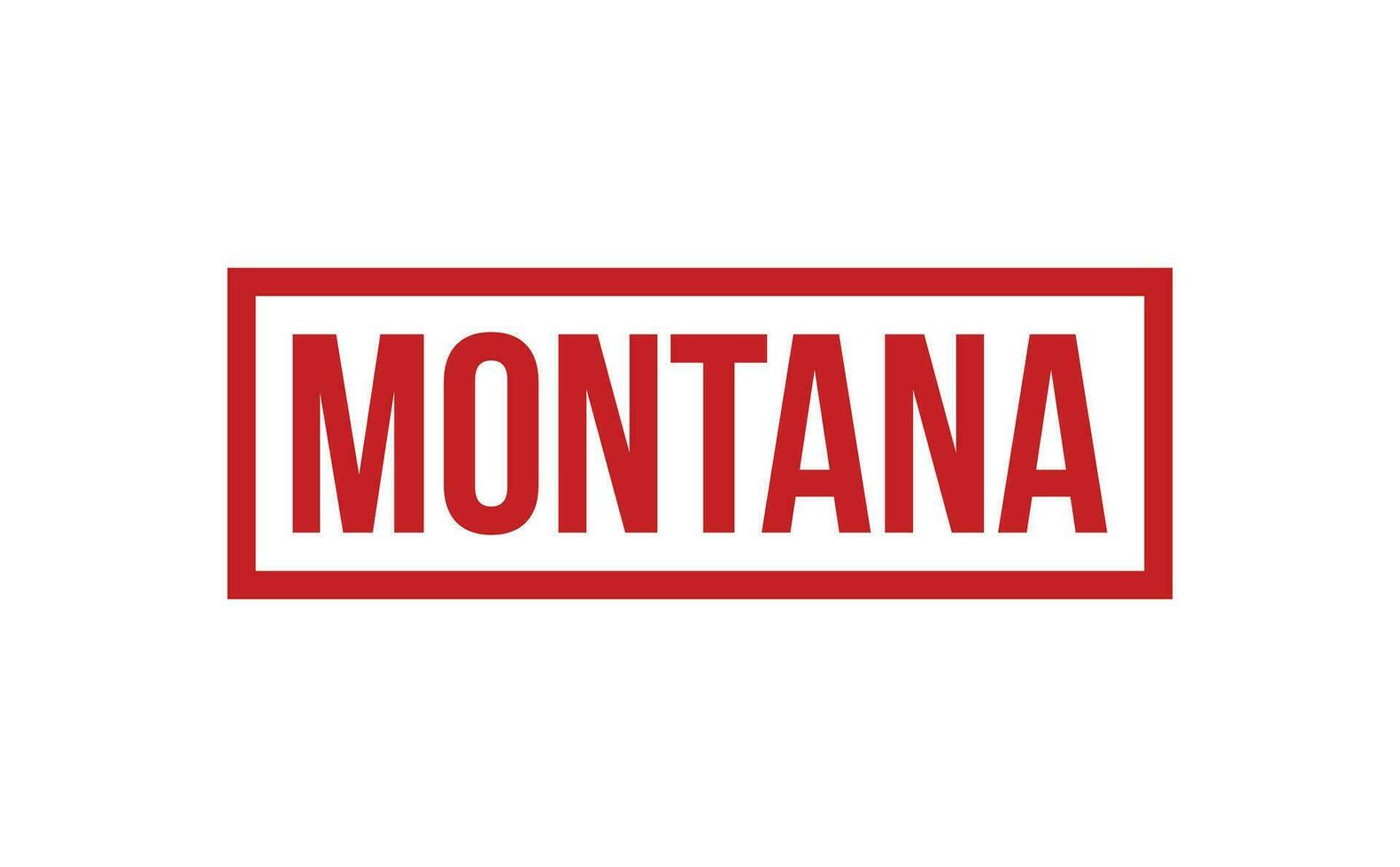 Montana rubber postzegel zegel vector