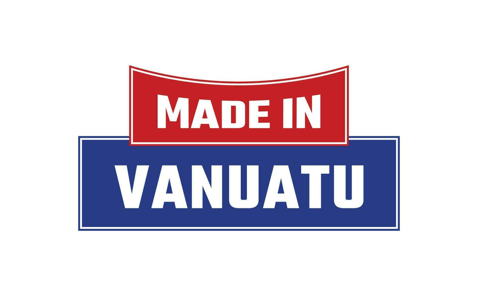 gemaakt in vanuatu zegel vector