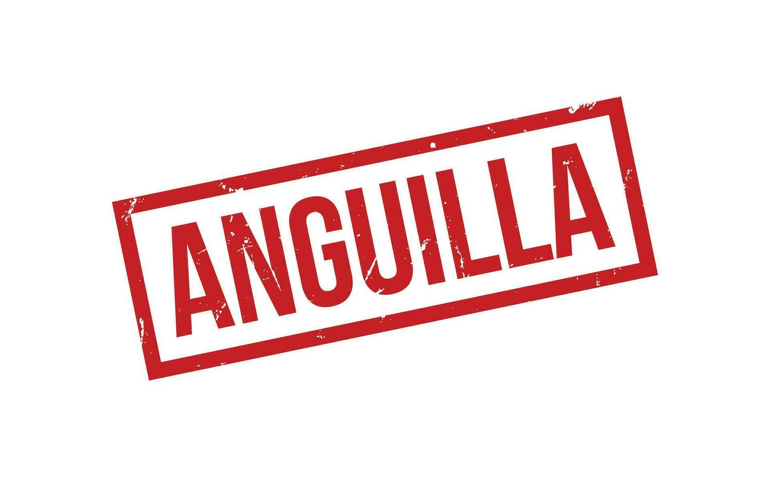 Anguilla rubber postzegel zegel vector