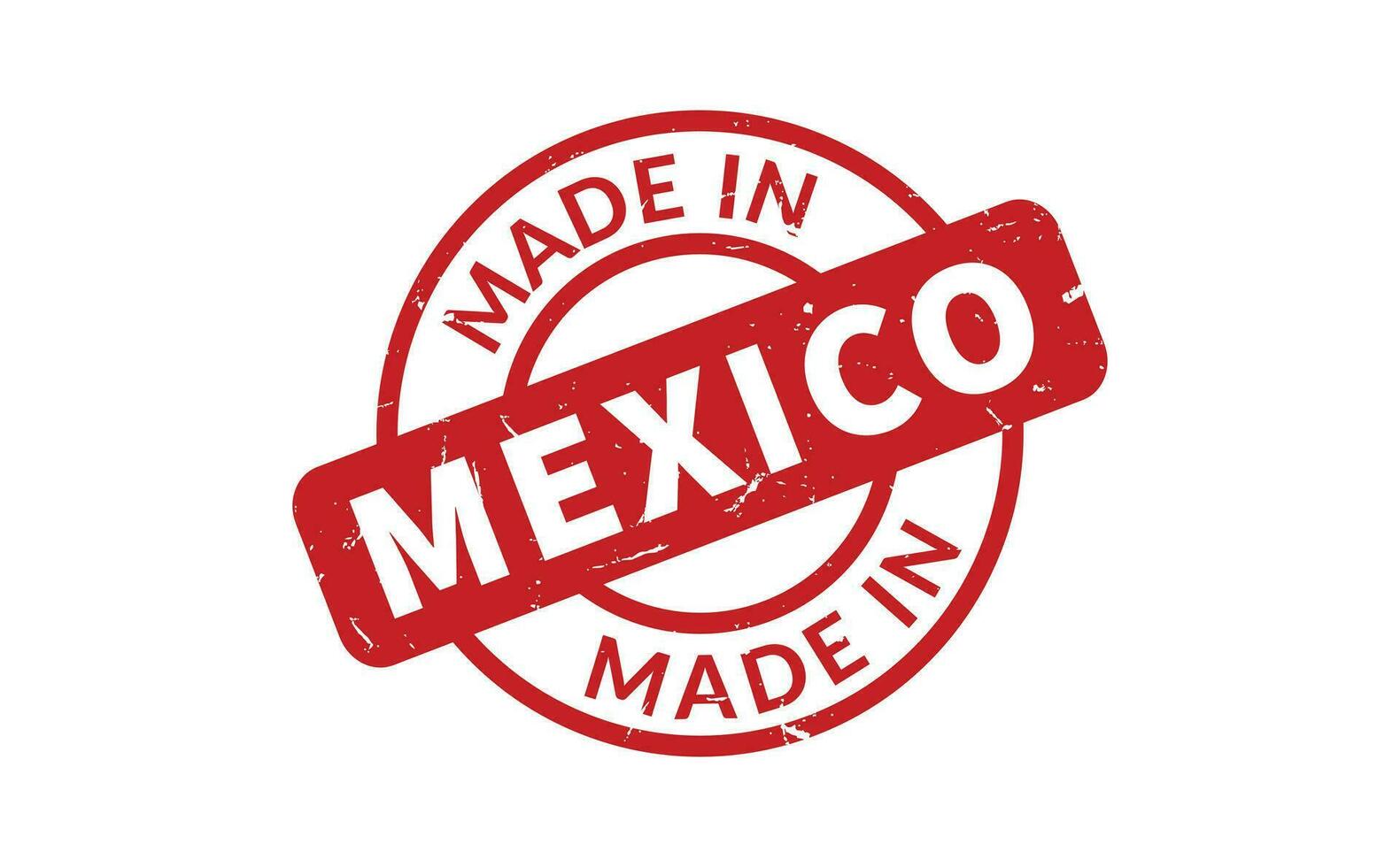 gemaakt in Mexico rubber postzegel vector