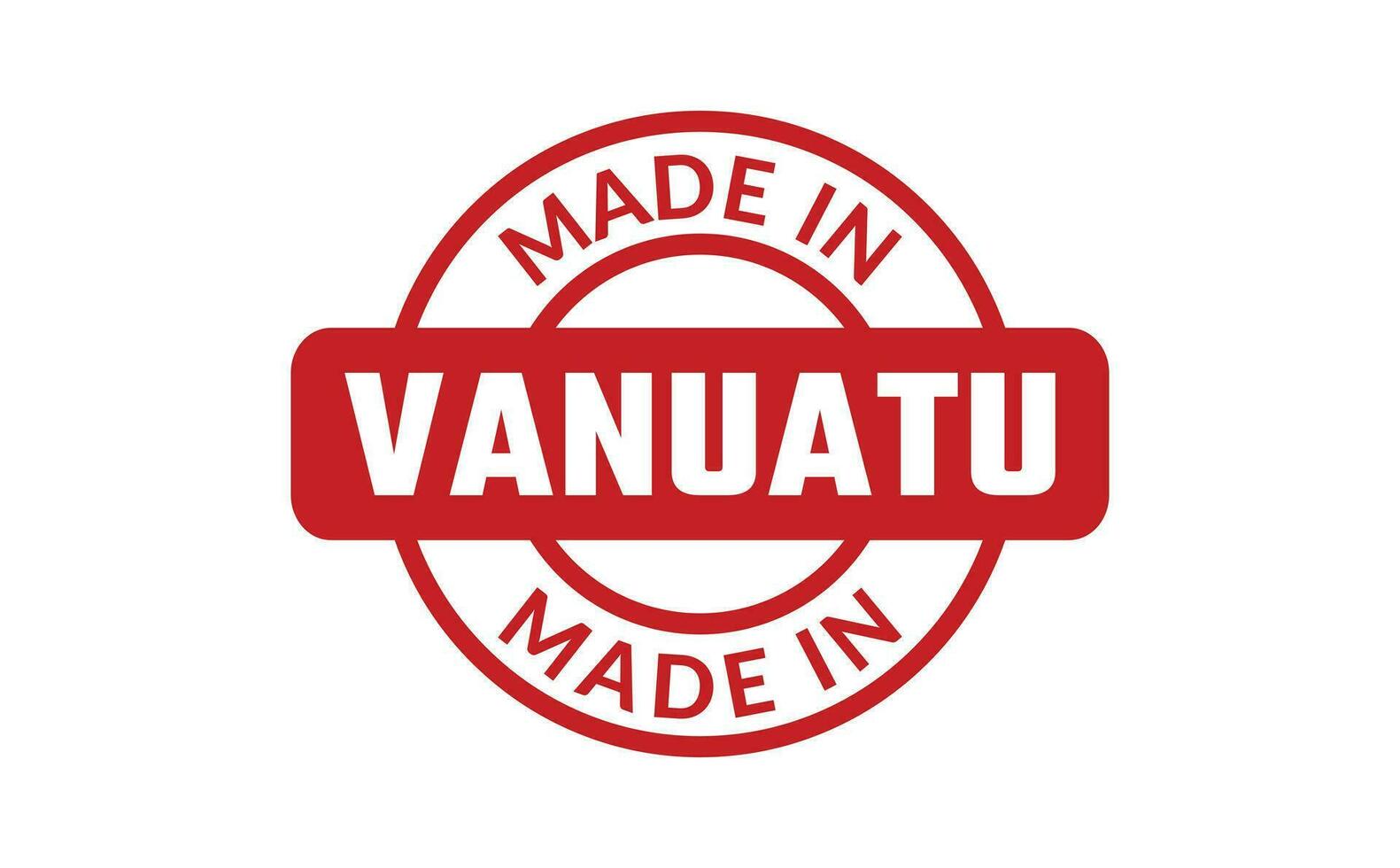 gemaakt in vanuatu rubber postzegel vector