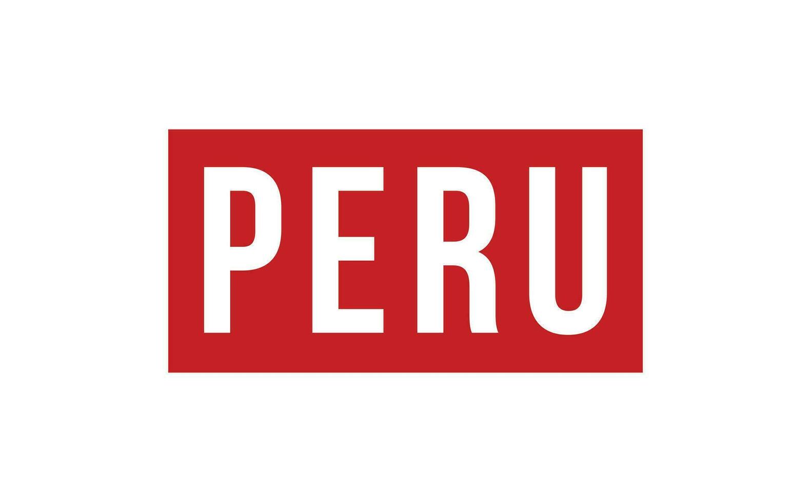 Peru rubber postzegel zegel vector