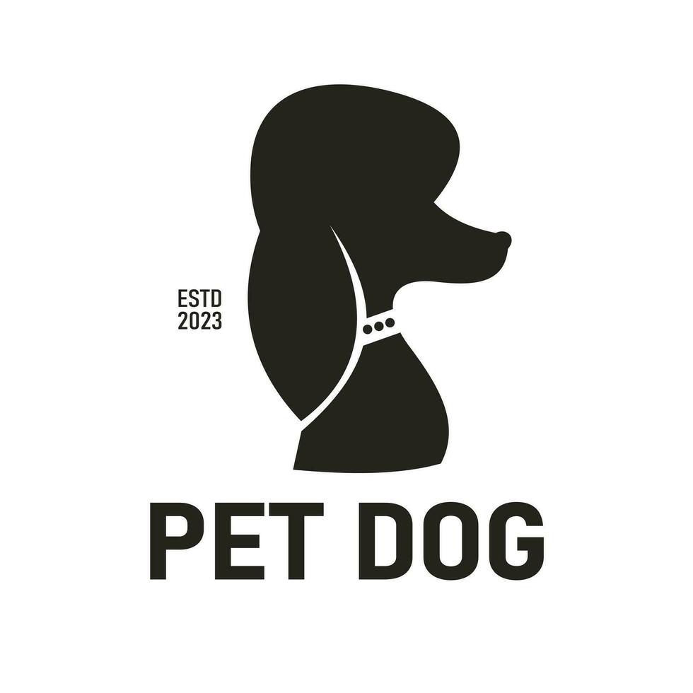 mooi poedel silhouet ontwerp inspiratie, huisdier hond, kan worden gebruikt door hond geliefden in huisdier winkels vector