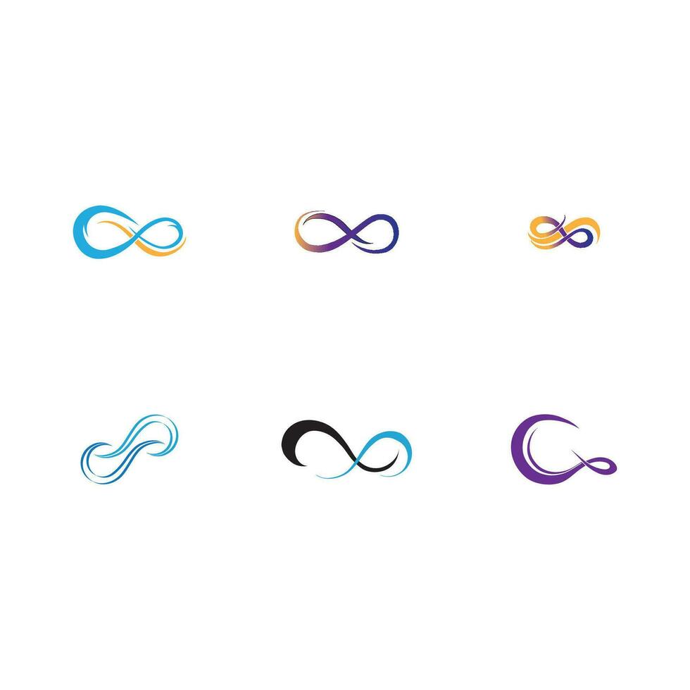 oneindigheid logo en symbool vector