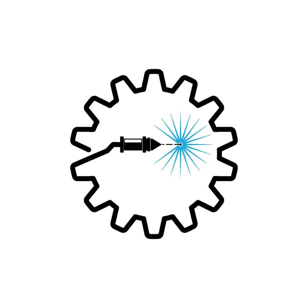 de illustratie bestaat van een laser snijdend vector