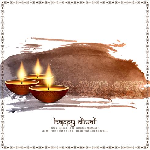 Abstracte gelukkige Diwali decoratieve achtergrond vector