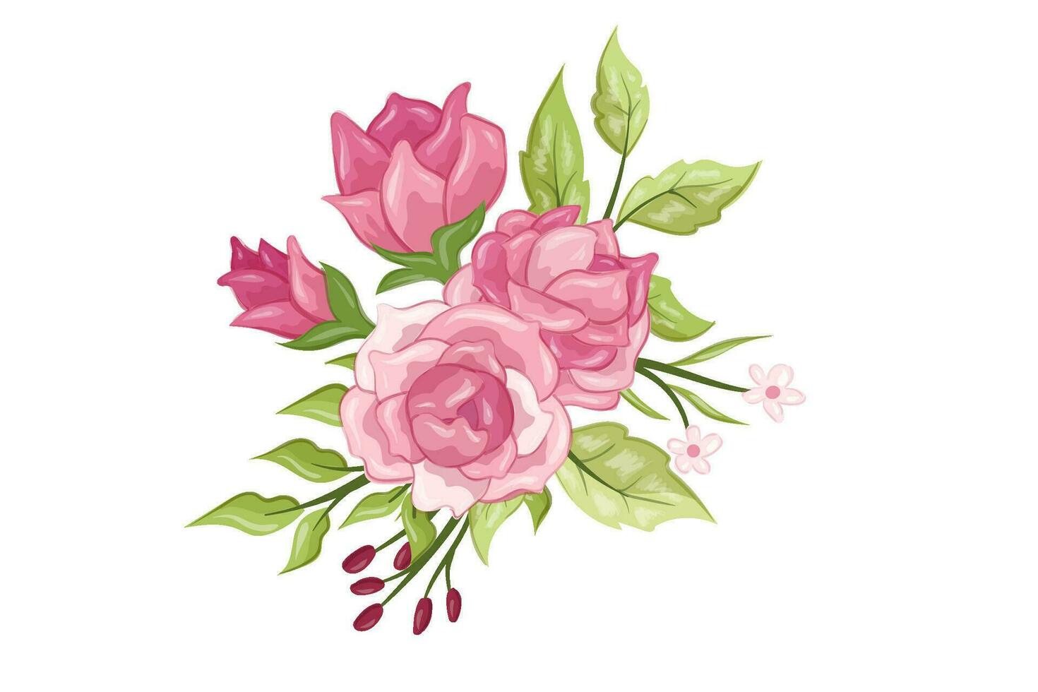 bloem bouqet kunst illustratie vector