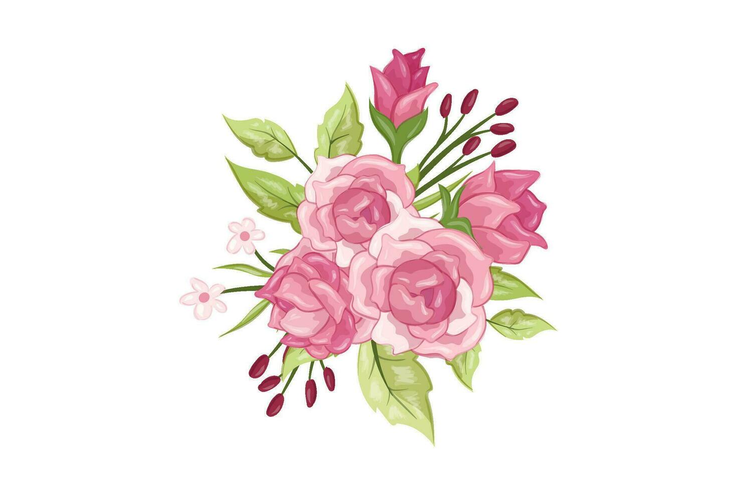 bloem bouqet kunst illustratie vector