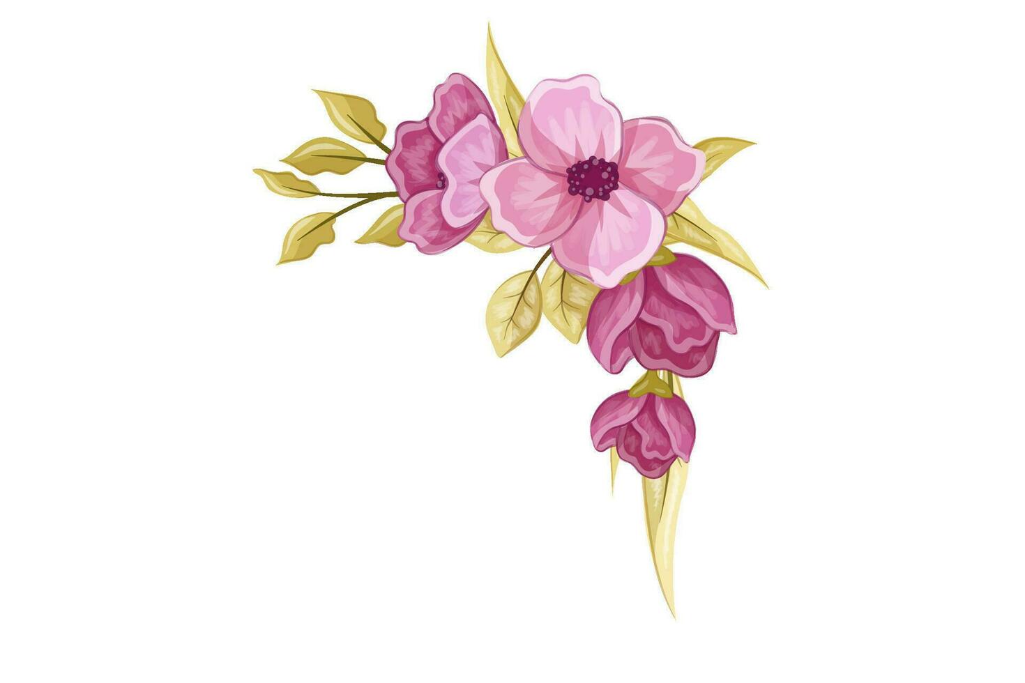 bloem bouqet kunst illustratie vector