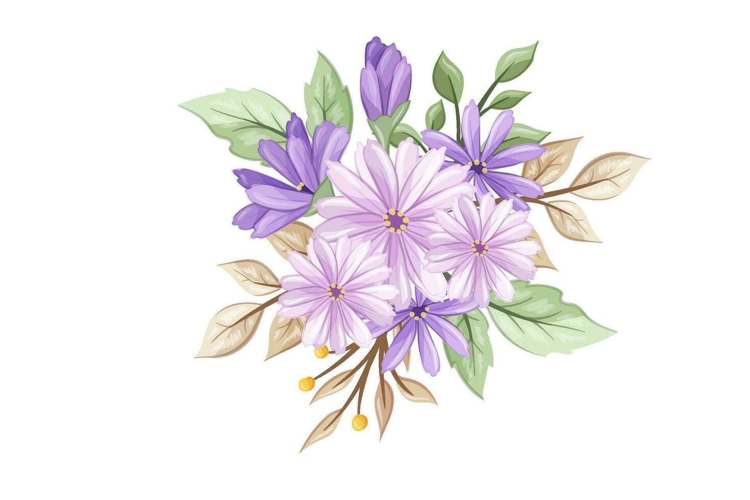 bloem bouqet kunst illustratie vector