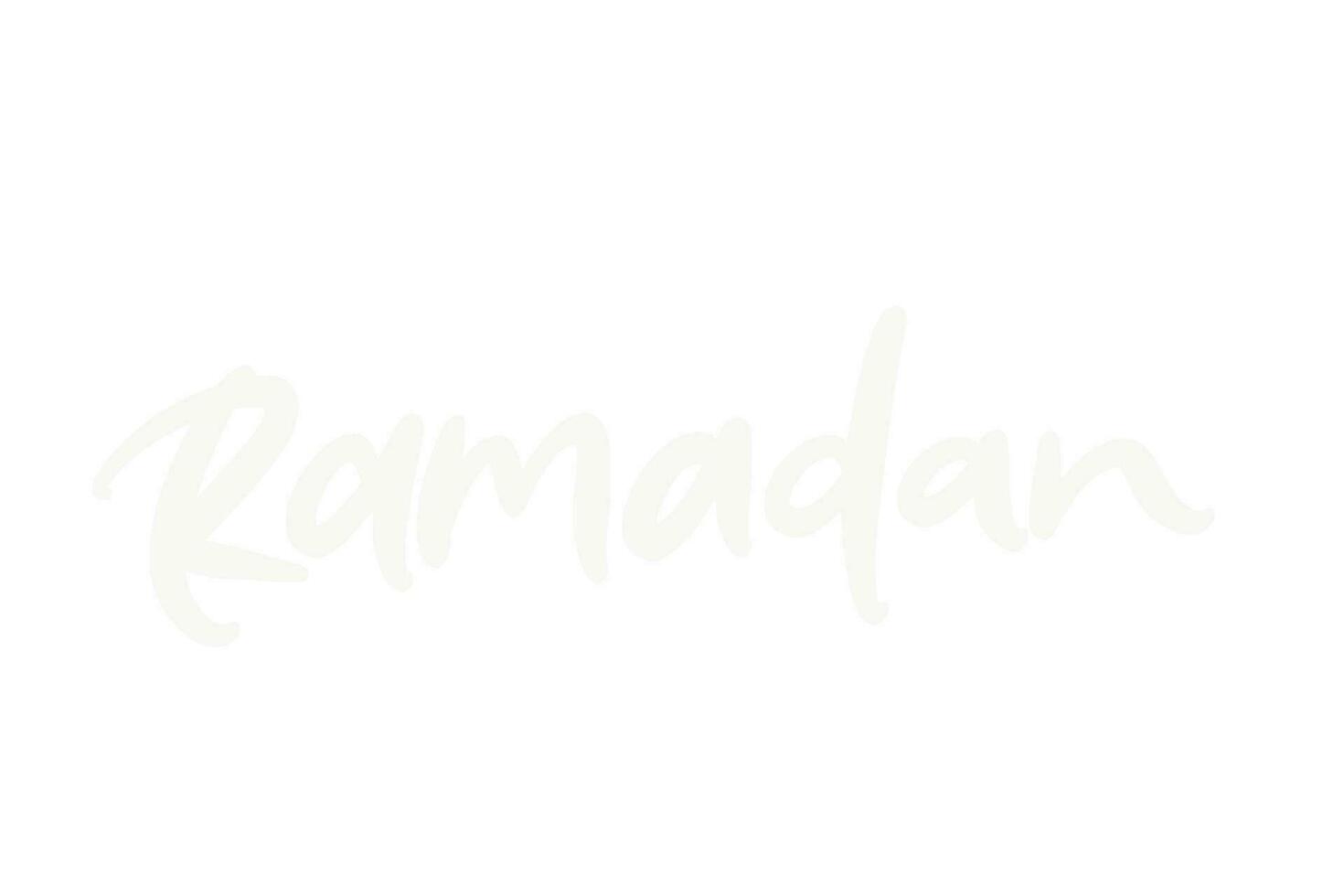 Ramadan belettering handtekening kunst illustratie vector