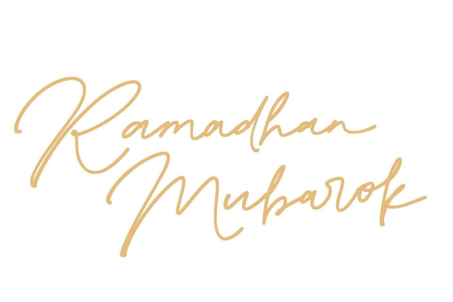 Ramadhan belettering handtekening kunst illustratie vector