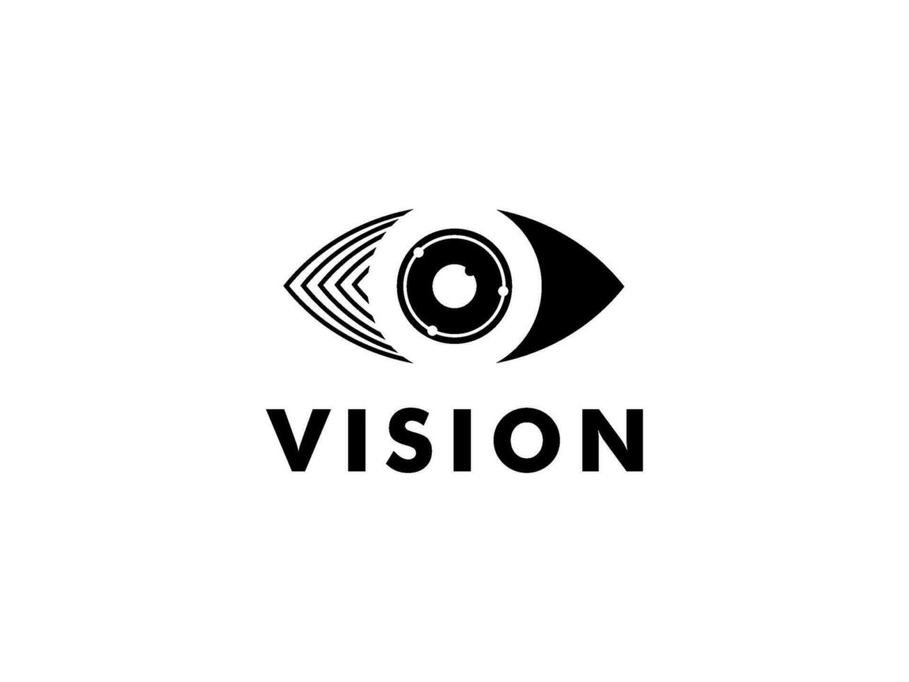 abstract oog visie logo, creatief visie logo vector sjabloon