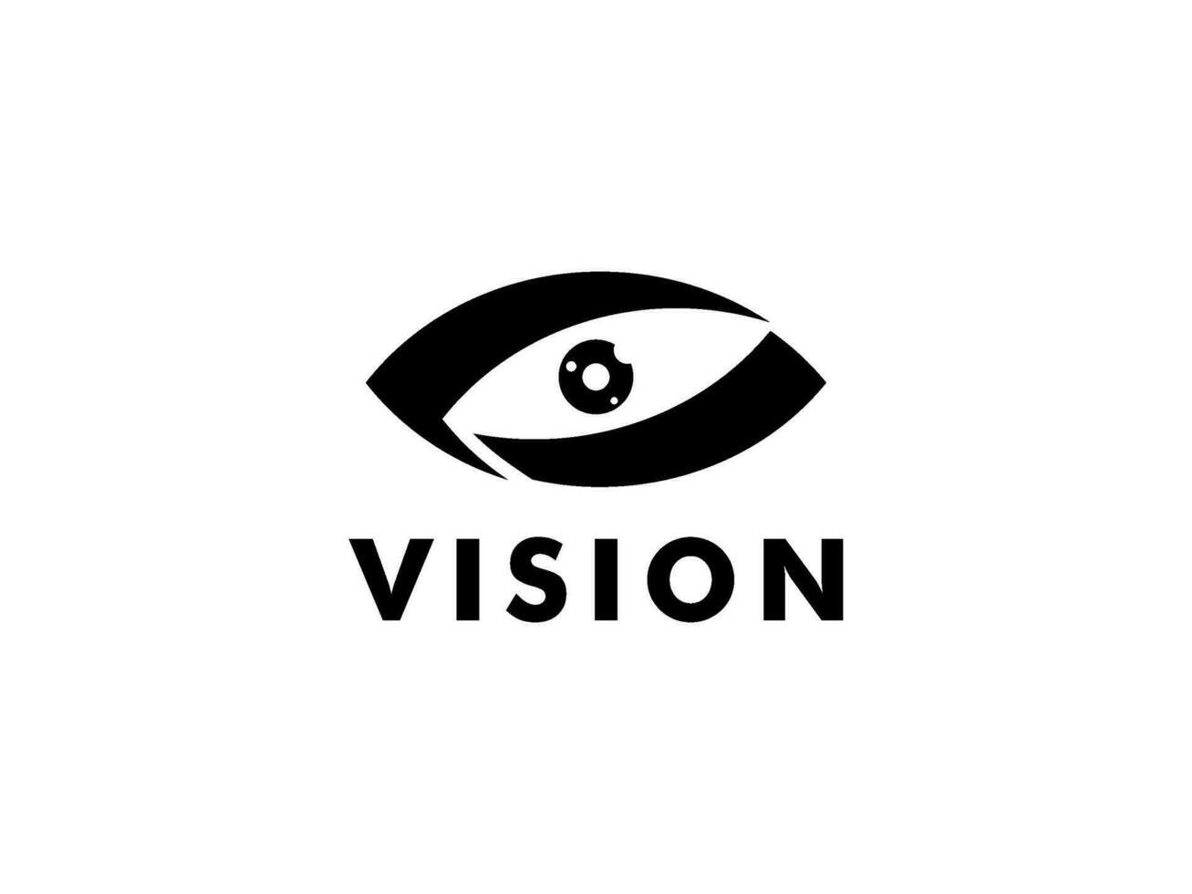 abstract oog visie logo, creatief visie logo vector sjabloon