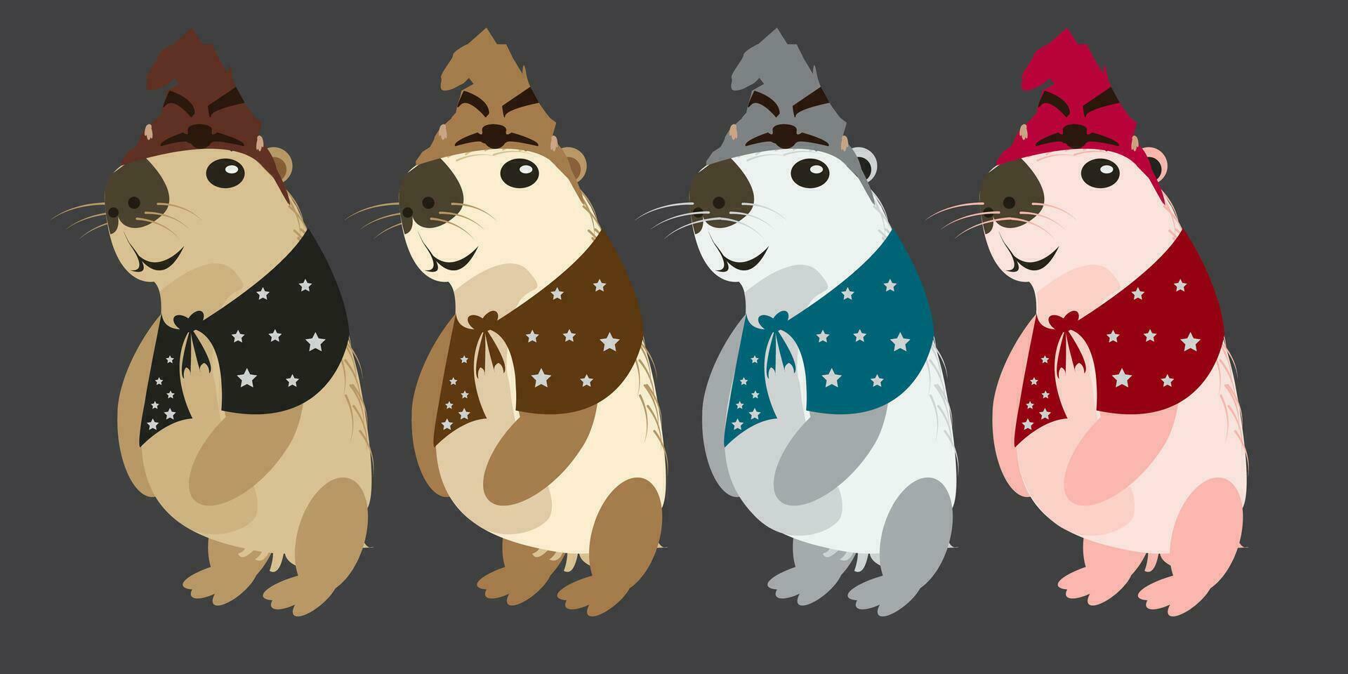 capibara tekenfilm icoon schattig illustratie vector