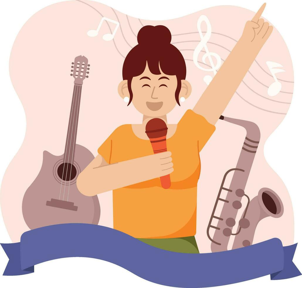 wereld muziek- dag illustratie vector