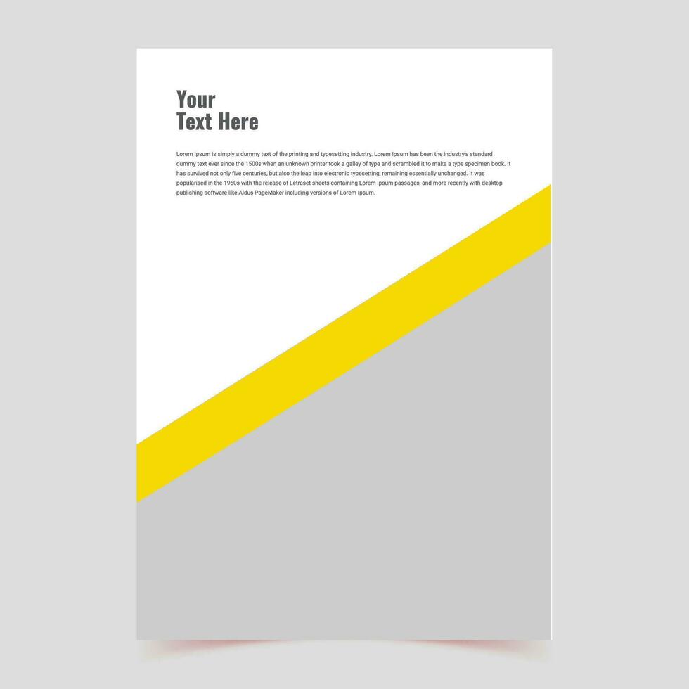 schoon brochure sjabloon met minimalistische concept en modern stijl gebruik voor bedrijf voorstel en jaar- rapport, banier, boek Hoes ontwerp, folder vector