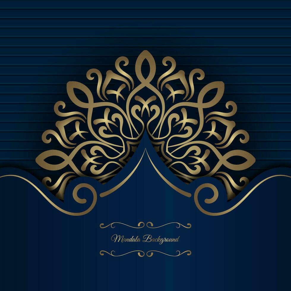 luxe achtergrond, met mandala ornament vector