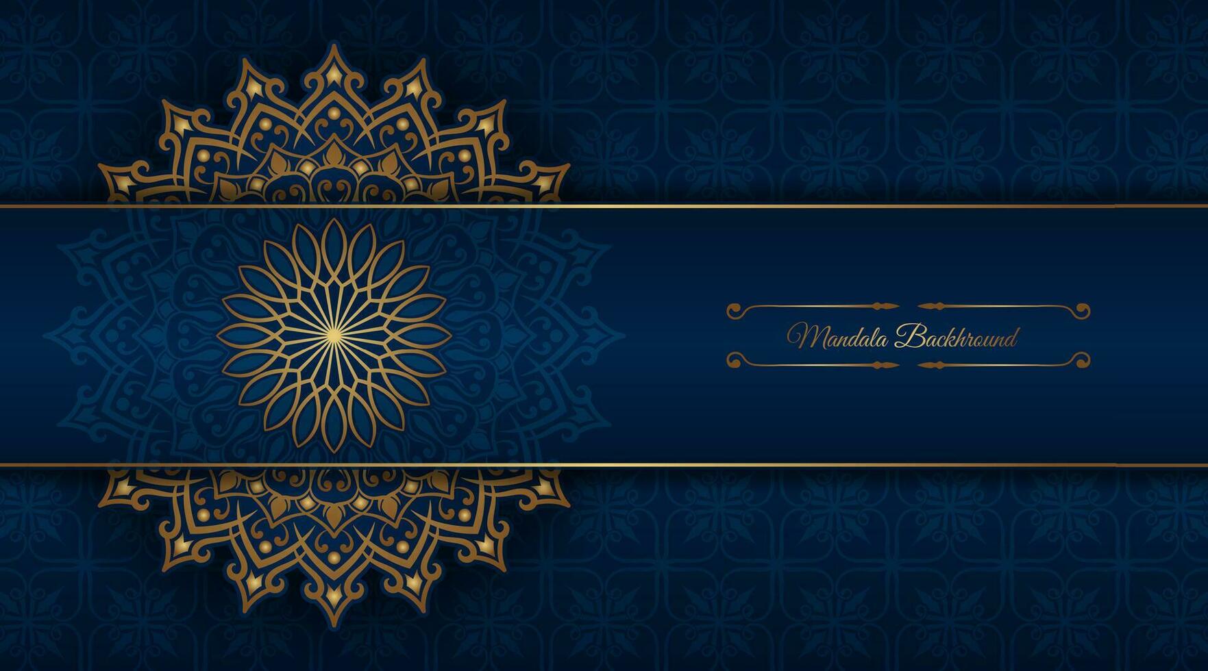 luxe achtergrond met mandala ornament vector