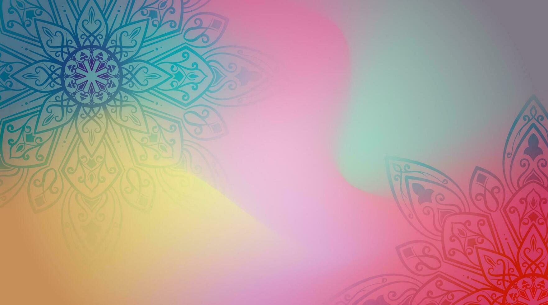 abstract kleurrijk decoratief mandala backround vector