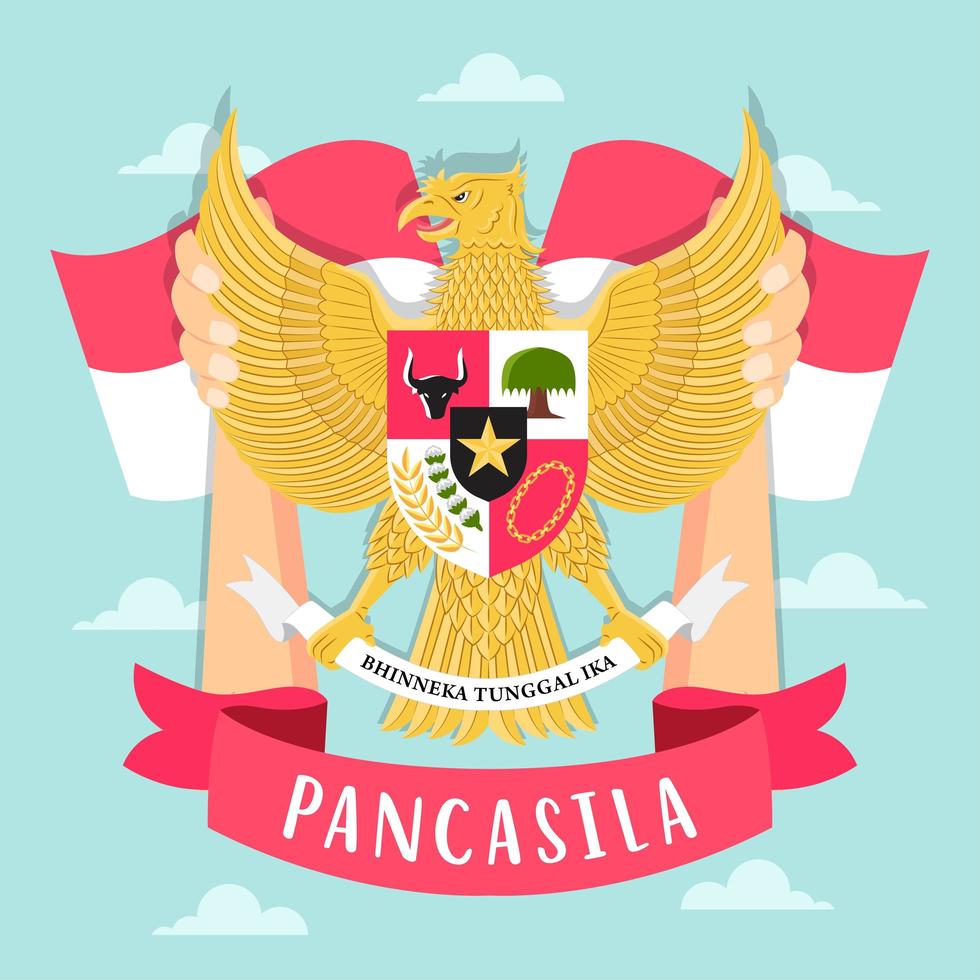 garuda pancasila concept vector