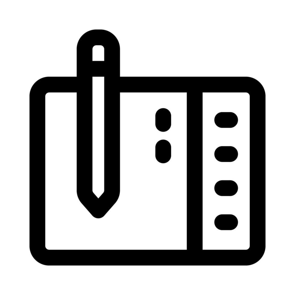 tekening tablet icoon voor uw website, mobiel, presentatie, en logo ontwerp. vector