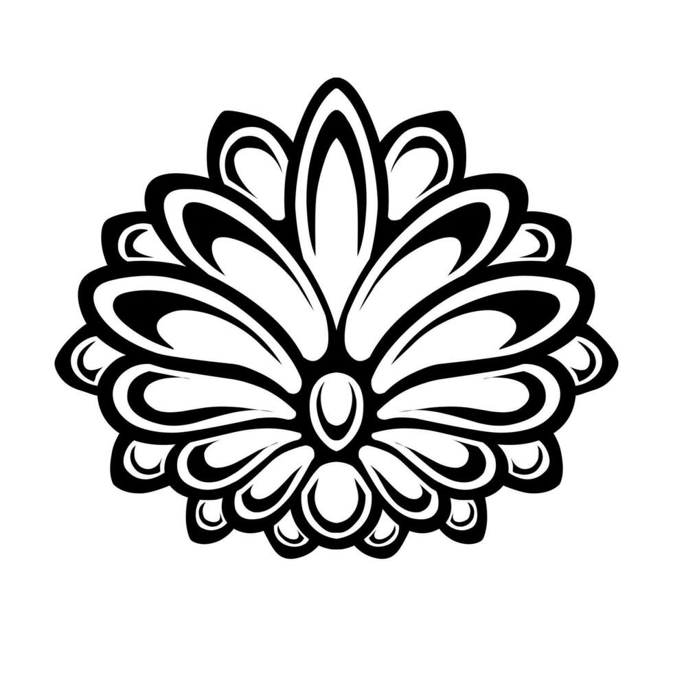 zwart en wit ornament vector