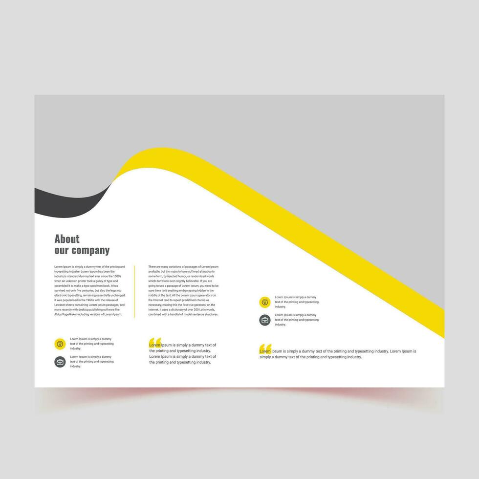 schoon brochure sjabloon met minimalistische concept en modern stijl gebruik voor bedrijf voorstel en jaar- rapport, omslag, banier, boek omslag, medica vector