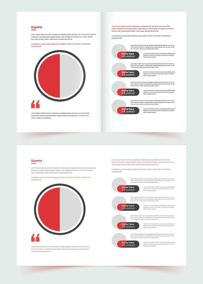 bedrijf profiel, brochure sjabloon ontwerp, geel kleur vorm minimaal professioneel bedrijf profiel sjabloon, rapport, meerdere pagina's, jaar- vector