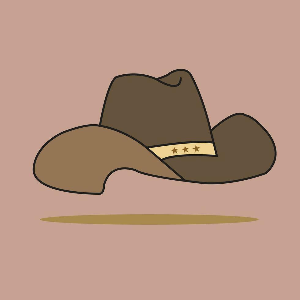 gemakkelijk cow-boy-hoed-vector vrij downloaden vector